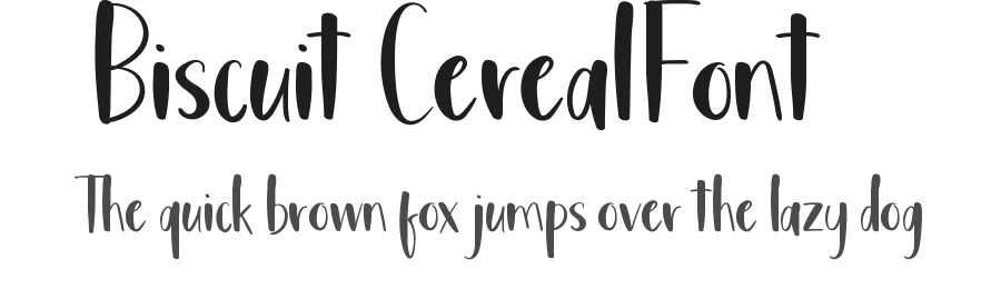 Biscuit Cereal Font by CalligraphyFonts.net — Display Font