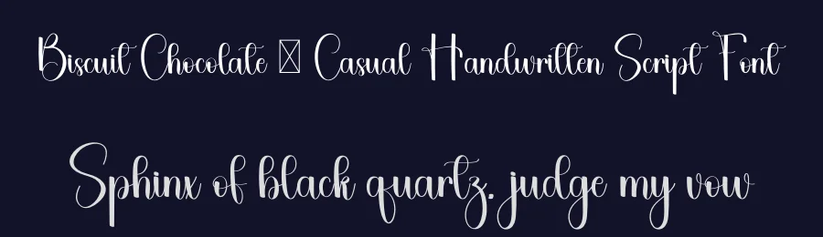 Biscuit Chocolate – Casual Handwritten Script Font by freshtypeink — Script Handwritten Font — thumbnail 2