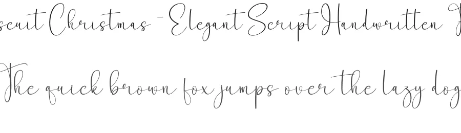 Biscuit Christmas – Elegant Script Handwritten Font by creativeletter — Script Handwritten Font