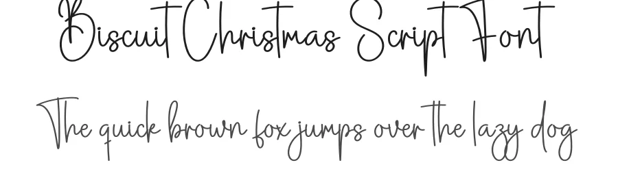 Biscuit Christmas Script Font by creativeletter — Script Handwritten Font