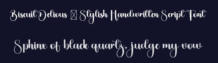 Biscuit Delious – Stylish Handwritten Script Font by freshtypeink — Script Handwritten Font — thumbnail 2