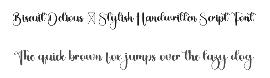 Biscuit Delious – Stylish Handwritten Script Font by freshtypeink — Script Handwritten Font
