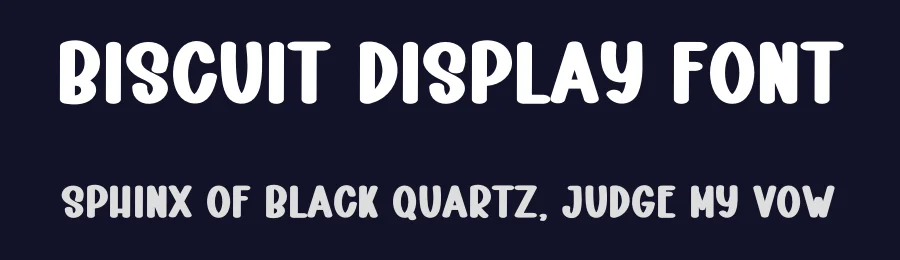 Biscuit Display Font by freshtypeink — Display Font — thumbnail 2