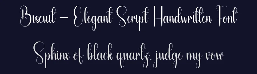 Biscuit – Elegant Script Handwritten Font by andikastudio — Script Handwritten Font — thumbnail 2