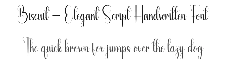 Biscuit – Elegant Script Handwritten Font by andikastudio — Script Handwritten Font