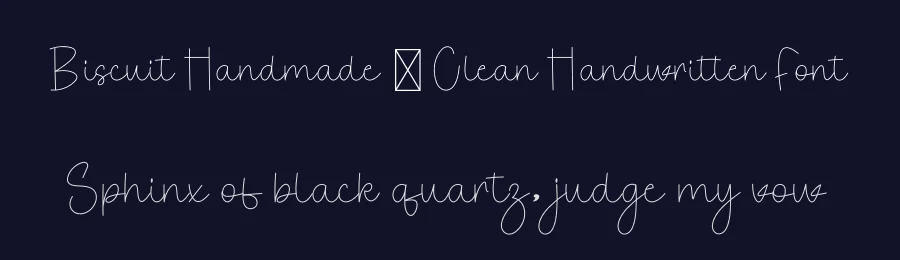 Biscuit Handmade – Clean Handwritten Font by freshtypeink — Script Handwritten Font — thumbnail 2