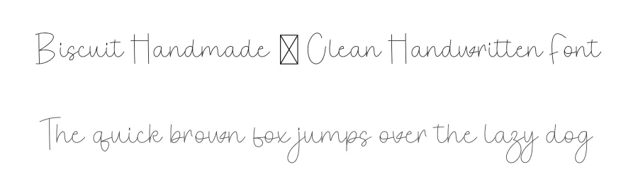 Biscuit Handmade – Clean Handwritten Font by freshtypeink — Script Handwritten Font