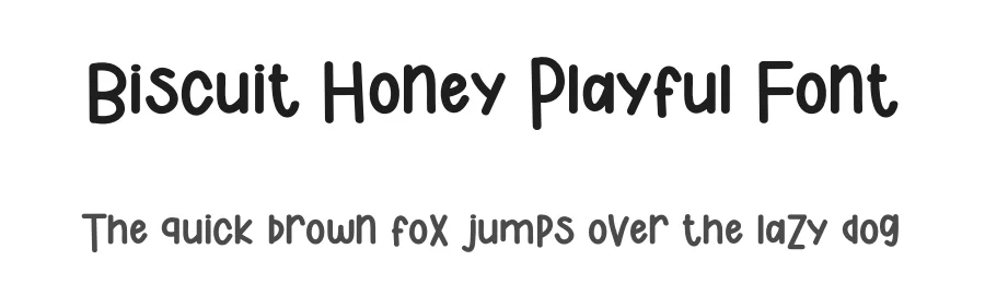 Biscuit Honey Playful Font by freshtypeink — Display Font