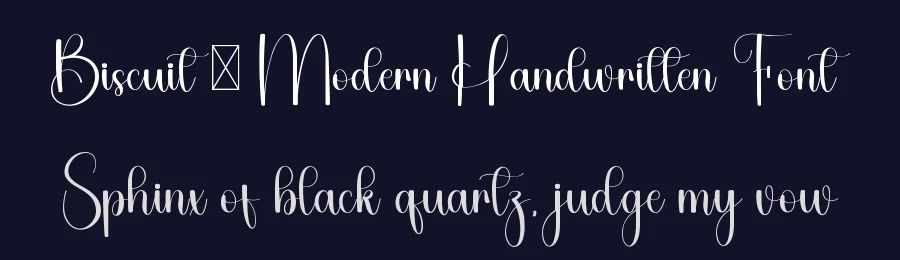 Biscuit – Modern Handwritten Font by freshtypeink — Script Handwritten Font — thumbnail 2