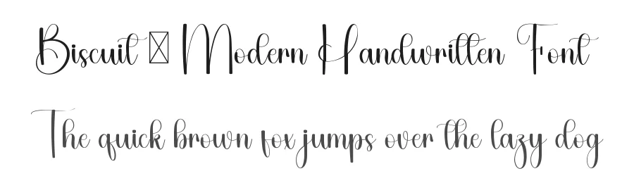 Biscuit – Modern Handwritten Font by freshtypeink — Script Handwritten Font