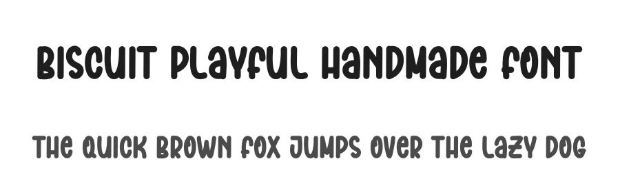 Biscuit Playful Handmade Font by andikastudio — Display Font