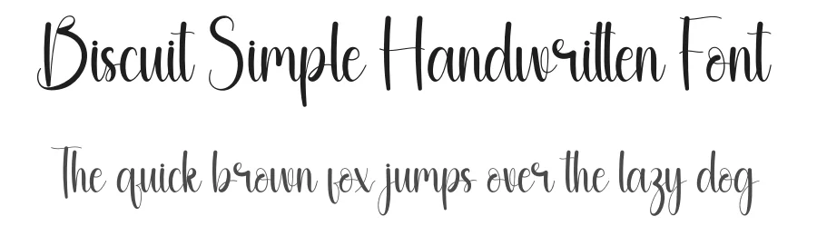 Biscuit Simple Handwritten Font by andikastudio — Script Handwritten Font