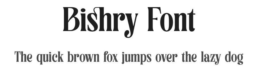 Bishry Font by TypeLogue — Serif Font