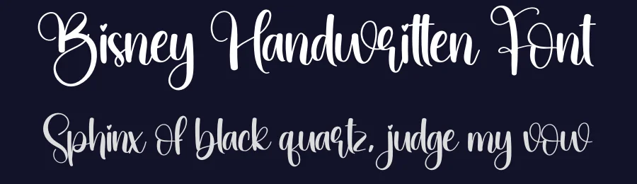 Bisney Handwritten Font by creativeletter — Script Handwritten Font — thumbnail 2