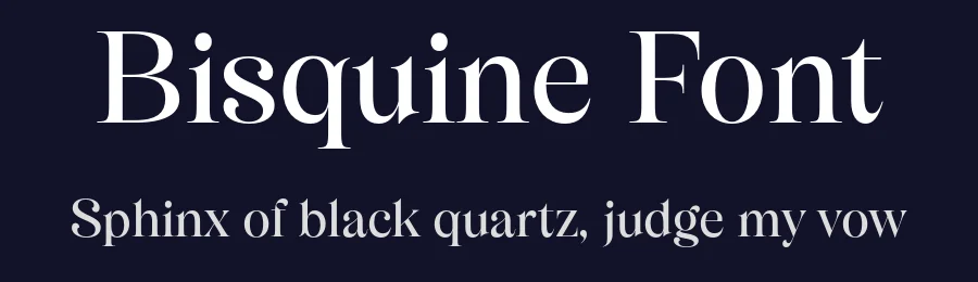 Bisquine Font by Eko Bimantara — Display Font — thumbnail 2