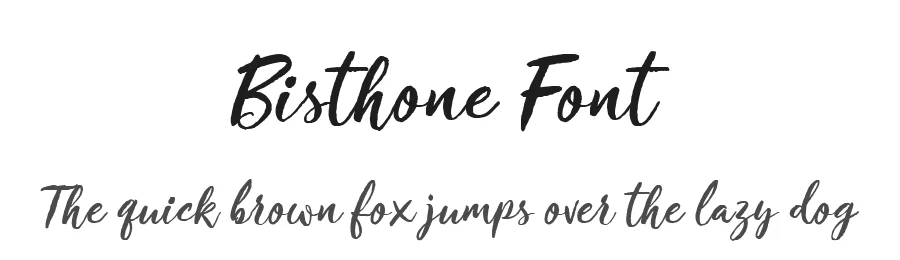 Bisthone Font by metafontsy — Script Handwritten Font