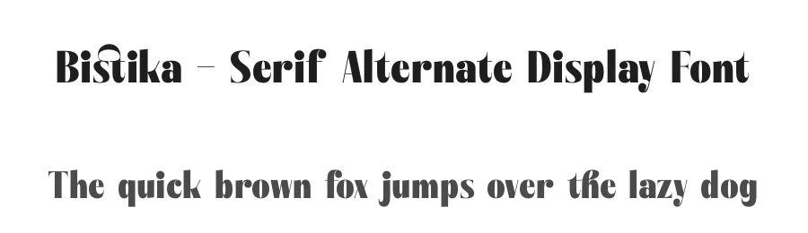 Bistika – Serif Alternate Display Font by timelesstype.co — Display Font