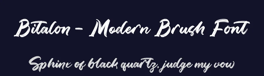 Bitalon – Modern Brush Font by letterenastudios — Script Handwritten Font — thumbnail 2