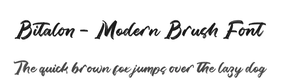 Bitalon – Modern Brush Font by letterenastudios — Script Handwritten Font