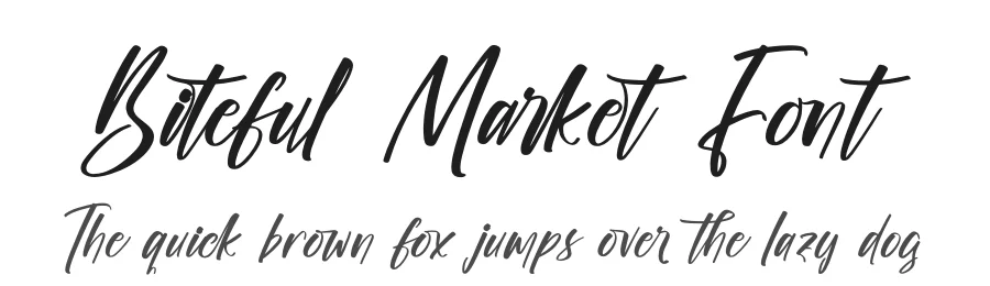 Biteful Market Font by stylishtype.co — Script Handwritten Font