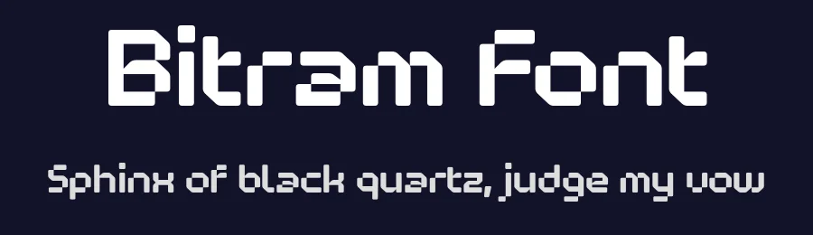 Bitram Font by Drizy — Display Font — thumbnail 2