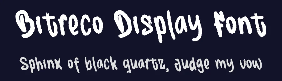 Bitreco Display Font by Dhabee — Script Handwritten Font — thumbnail 2