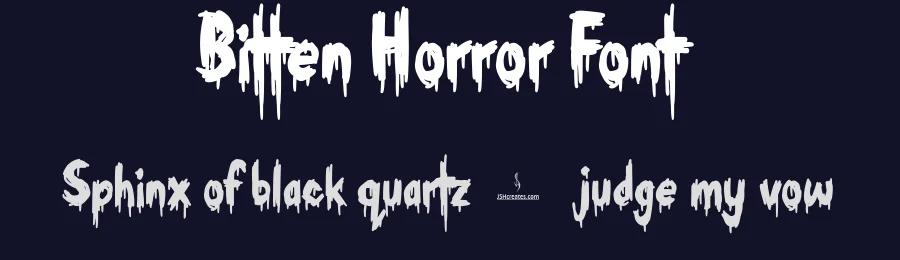 Bitten Horror Font by JSH creates — Display Font — thumbnail 2