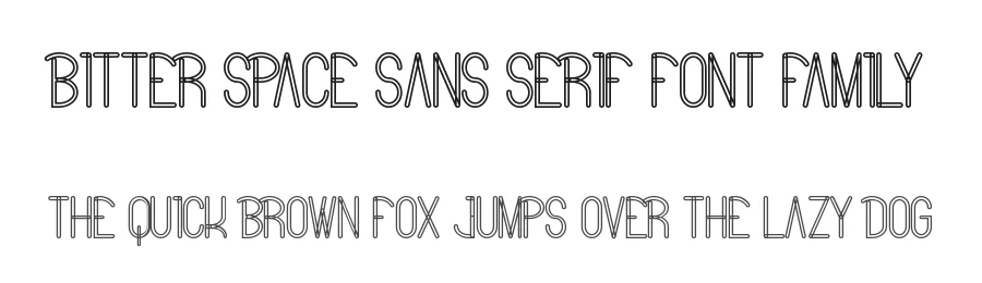 Bitter Space Sans Serif Font Family by nihstudio — Sans Serif Font