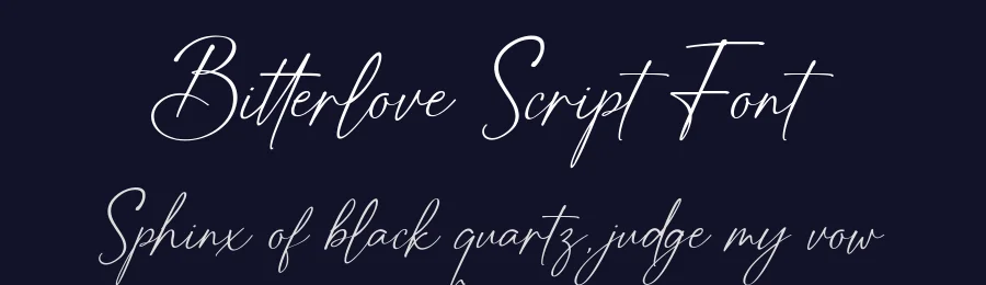 Bitterlove Script Font by Heinzel Std. — Script Handwritten Font — thumbnail 2