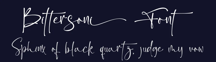 Bittersoni Font by Thomas Aradea — Script Handwritten Font — thumbnail 2