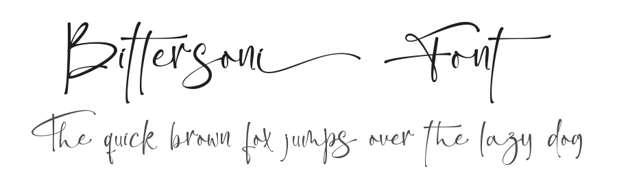 Bittersoni Font by Thomas Aradea — Script Handwritten Font