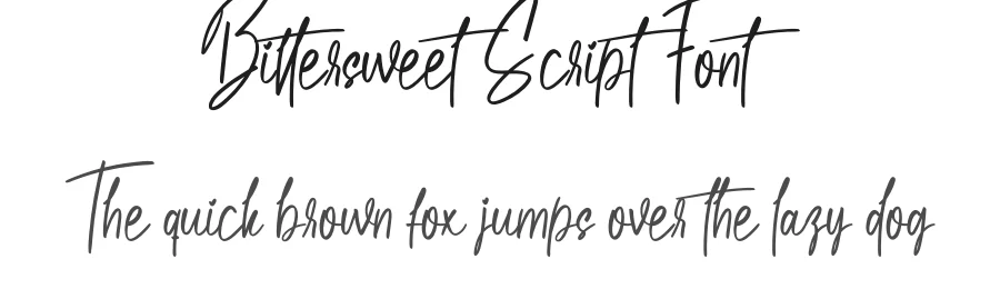 Bittersweet Script Font by creativeletter — Script Handwritten Font