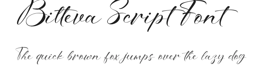 Bitteva Script Font by Dhabee — Serif Font