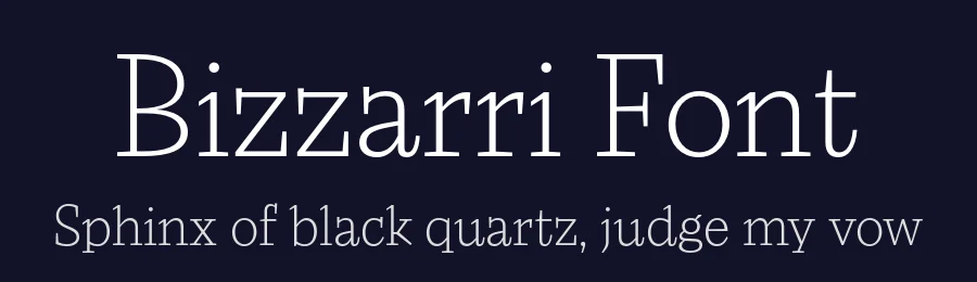 Bizzarri Font by Blast Foundry — Serif Font — thumbnail 2