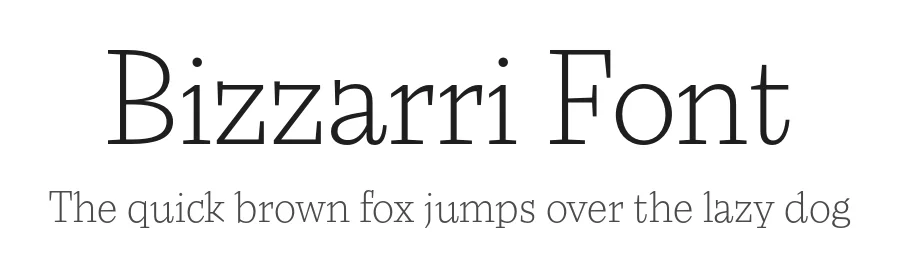 Bizzarri Font by Blast Foundry — Serif Font
