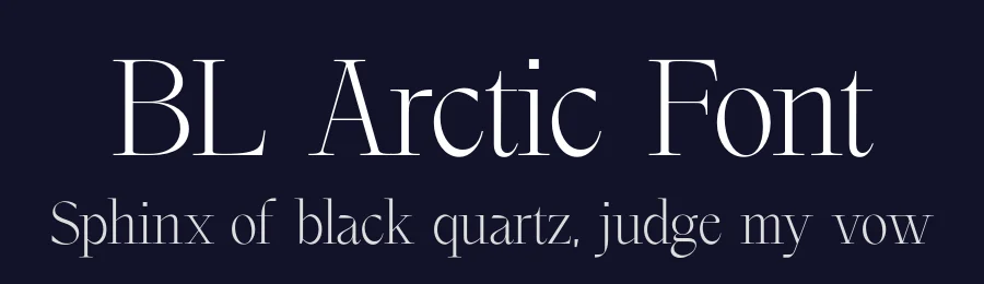 BL Arctic Font by Boulevard LAB — Serif Font — thumbnail 2