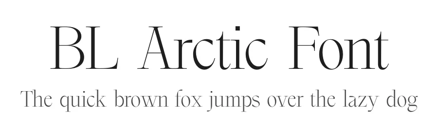 BL Arctic Font by Boulevard LAB — Serif Font