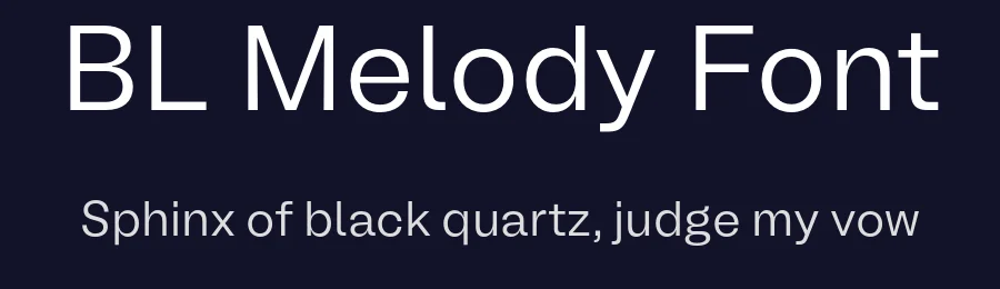 BL Melody Font by Boulevard LAB — Sans Serif Font — thumbnail 2