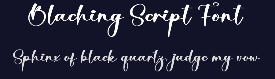 Blaching Script Font by creativeletter — Script Handwritten Font — thumbnail 2
