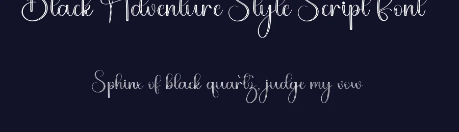 Black Adventure Style Script Font by freshtypeink — Script Handwritten Font — thumbnail 2