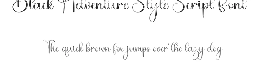 Black Adventure Style Script Font by freshtypeink — Script Handwritten Font