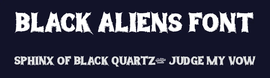Black Aliens Font by noahtype — Decorative Font — thumbnail 2