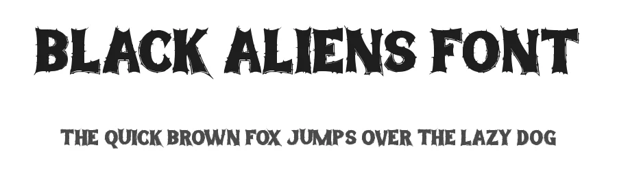 Black Aliens Font by noahtype — Decorative Font