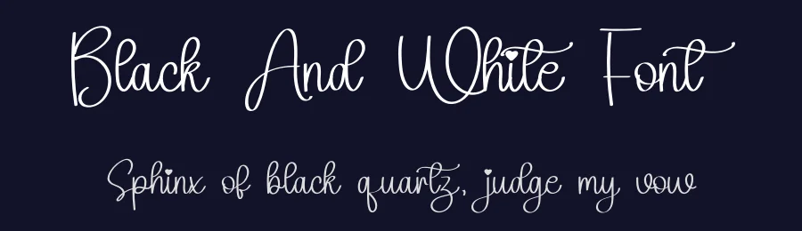 Black And White Font by inermediaSTUDIO — Script Handwritten Font — thumbnail 2
