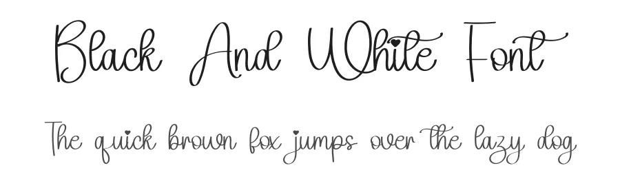 Black And White Font by inermediaSTUDIO — Script Handwritten Font