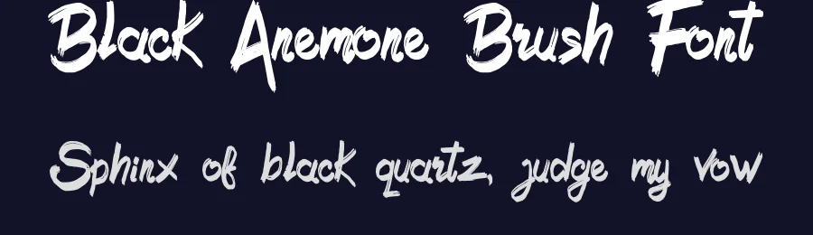 Black Anemone Brush Font by sizimon — Script Handwritten Font — thumbnail 2