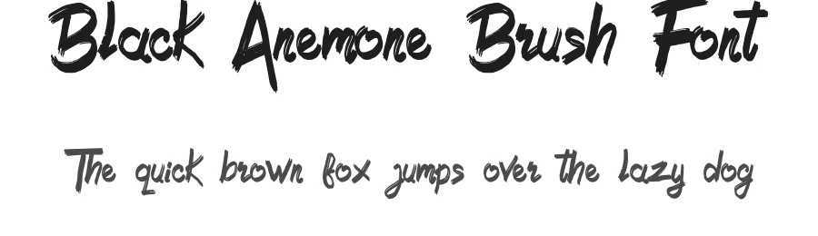 Black Anemone Brush Font by sizimon — Script Handwritten Font