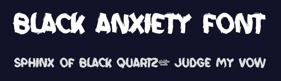 Black Anxiety Font by noahtype — Decorative Font — thumbnail 2