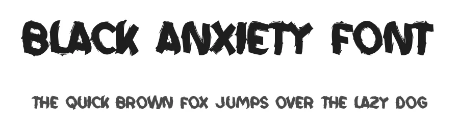 Black Anxiety Font by noahtype — Decorative Font