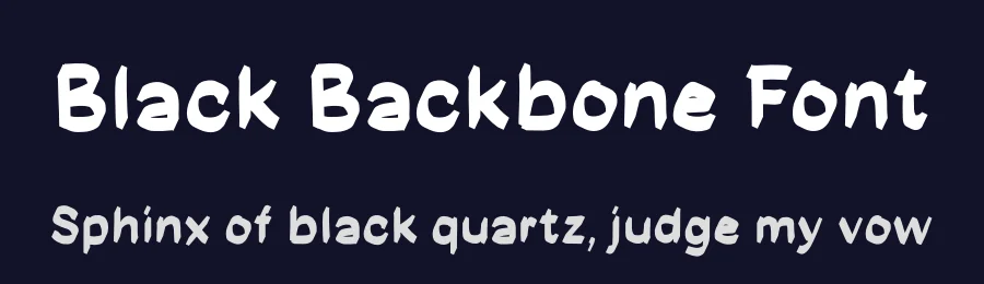Black Backbone Font by Studio Hello Good — Display Font — thumbnail 2